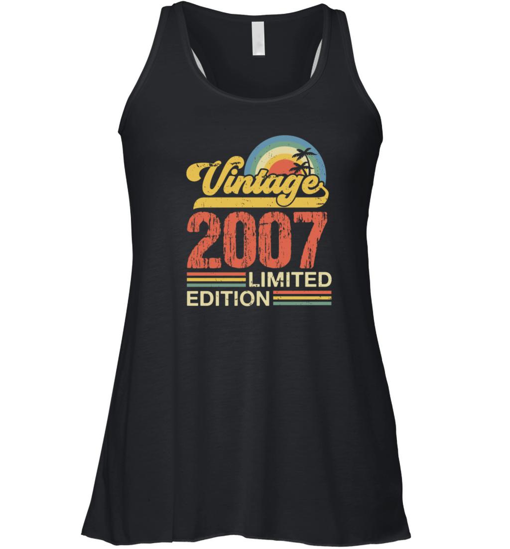 Retro Vintage 2007 Limited Edition Women's Flowy Tank Top