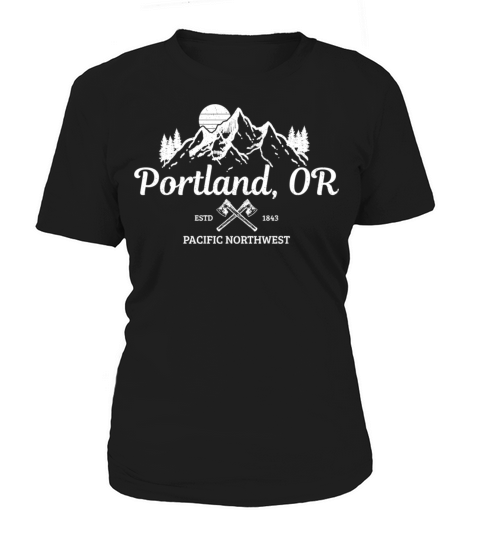Portland Oregon PNW Pacific Northwest Vintage Women's T-Shirt