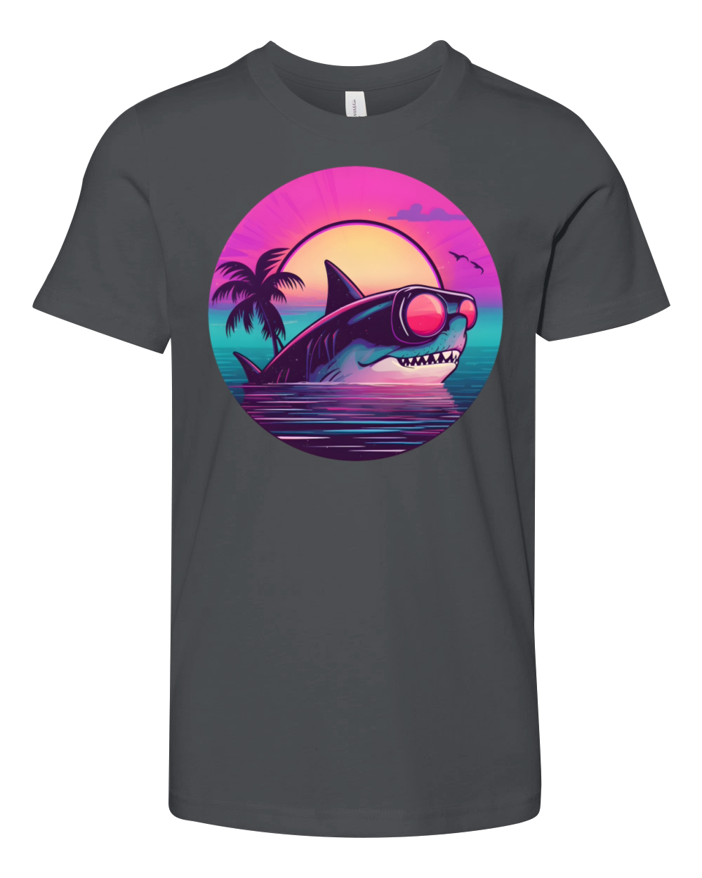 80s 90s Shark Lovers Vintage Youth Unisex Jersey Tee