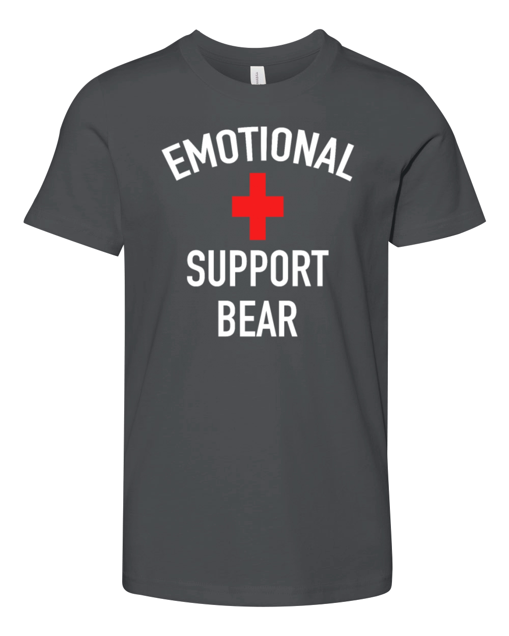 Emotional Support Bear Youth Unisex Jersey Tee