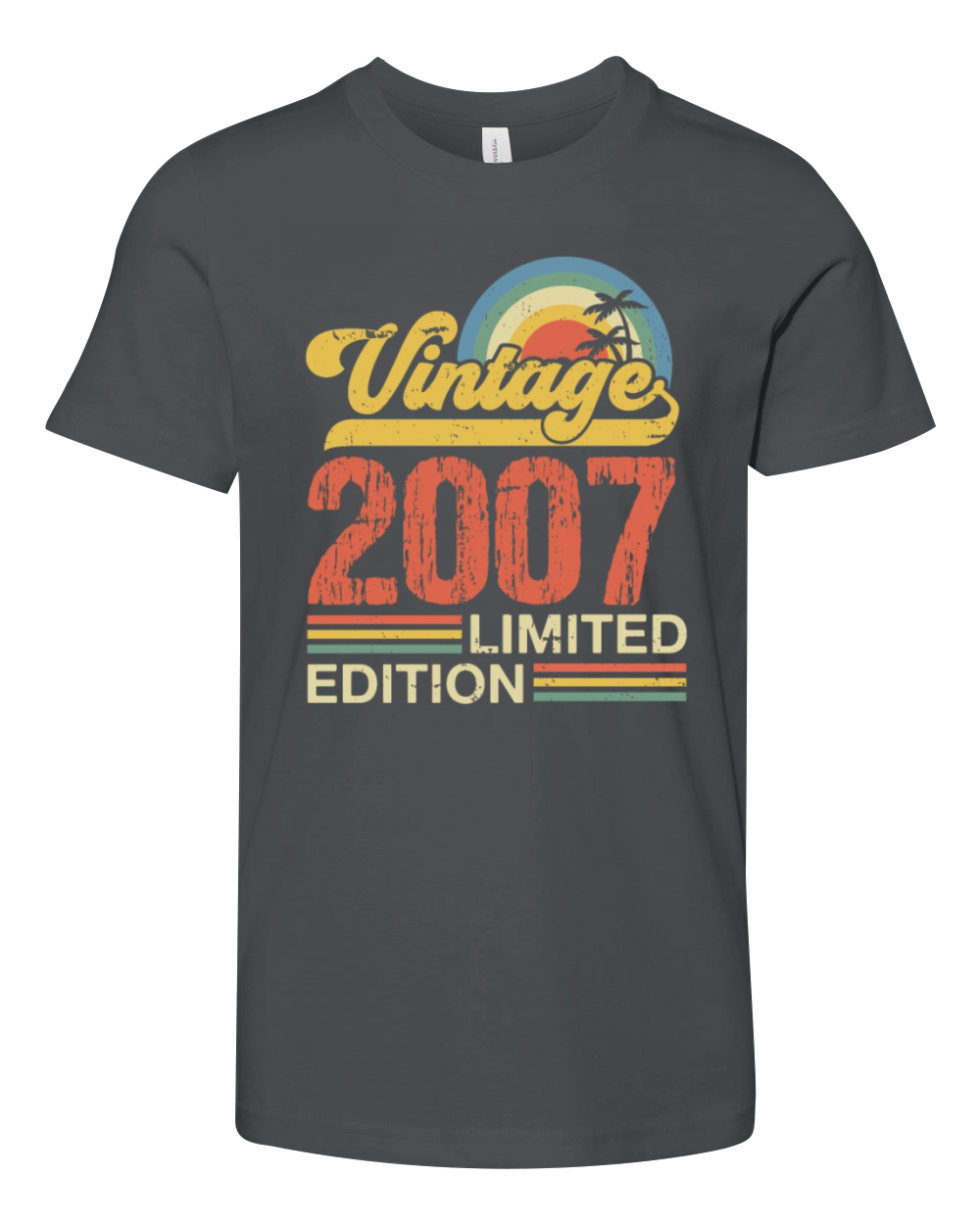 Retro Vintage 2007 Limited Edition Youth Unisex Jersey Tee