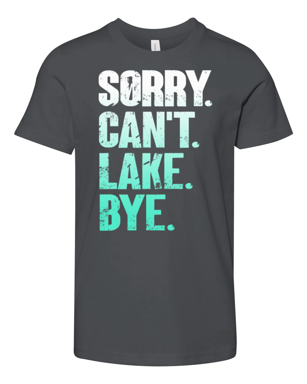 Sorry I Cant Lake Bye Funny Lake Vintage Style Youth Unisex Jersey Tee