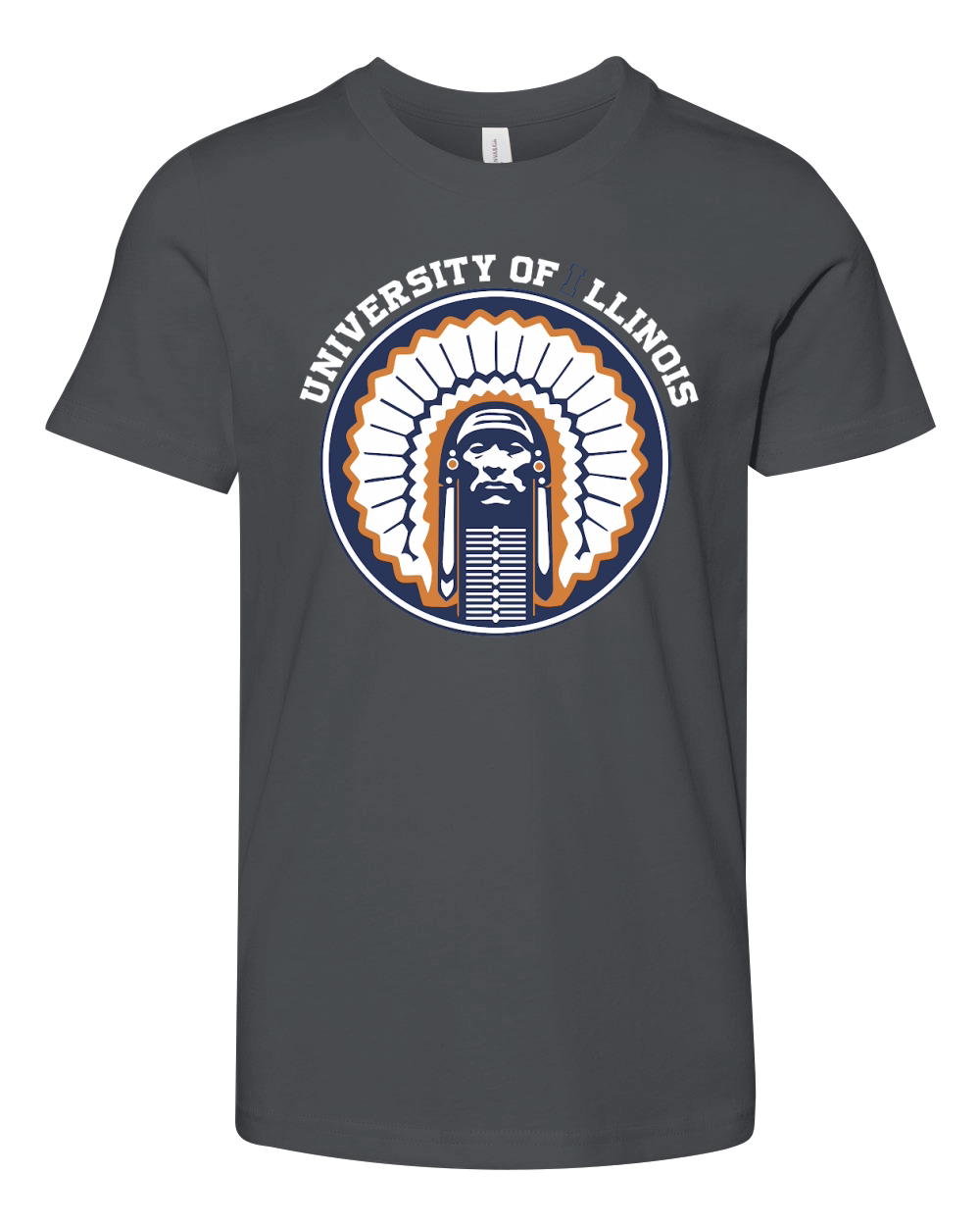 U Of I Illinois Chief Youth Unisex Jersey Tee