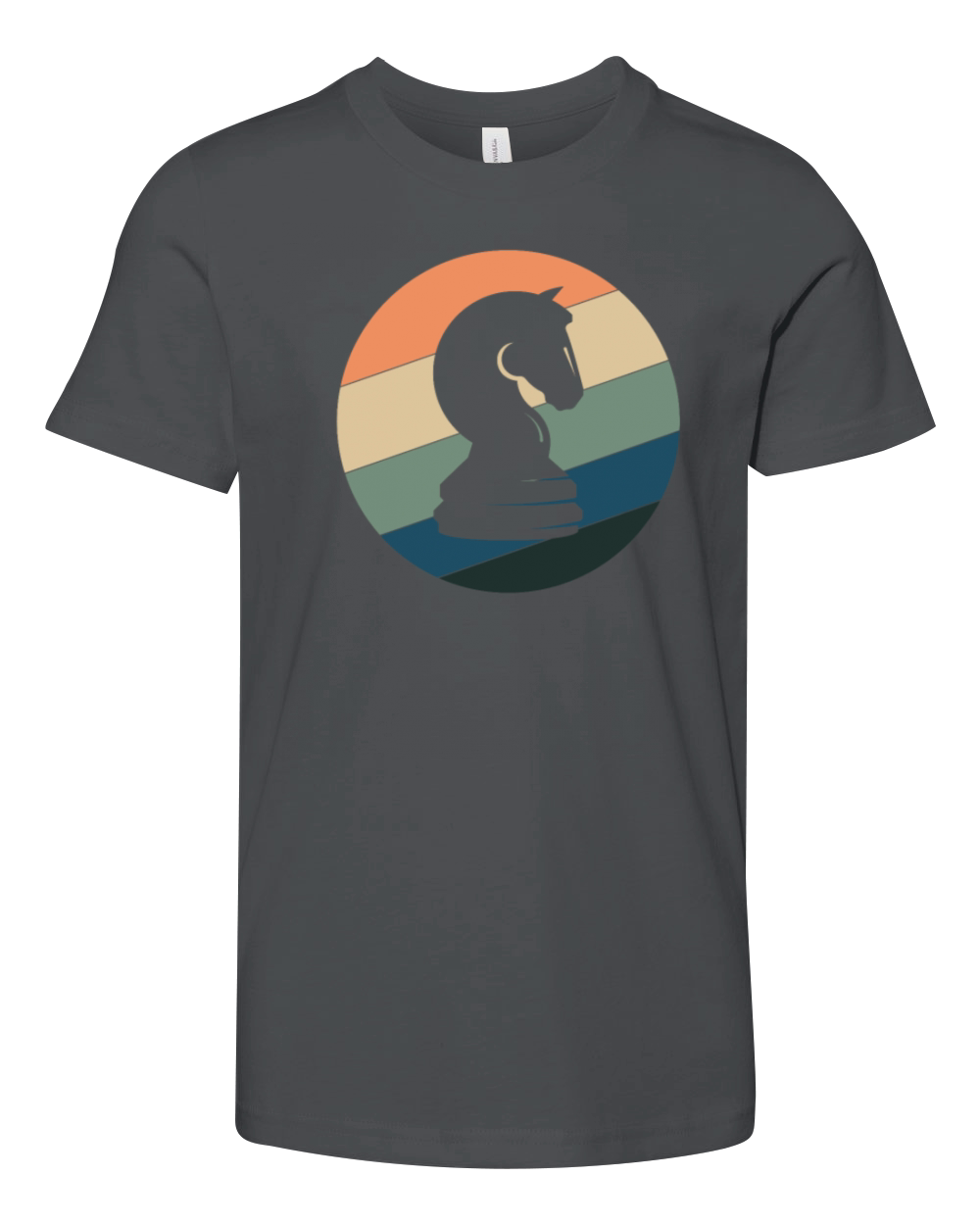 Vintage Knight Chess Pieces Chess Player Fan Youth Unisex Jersey Tee