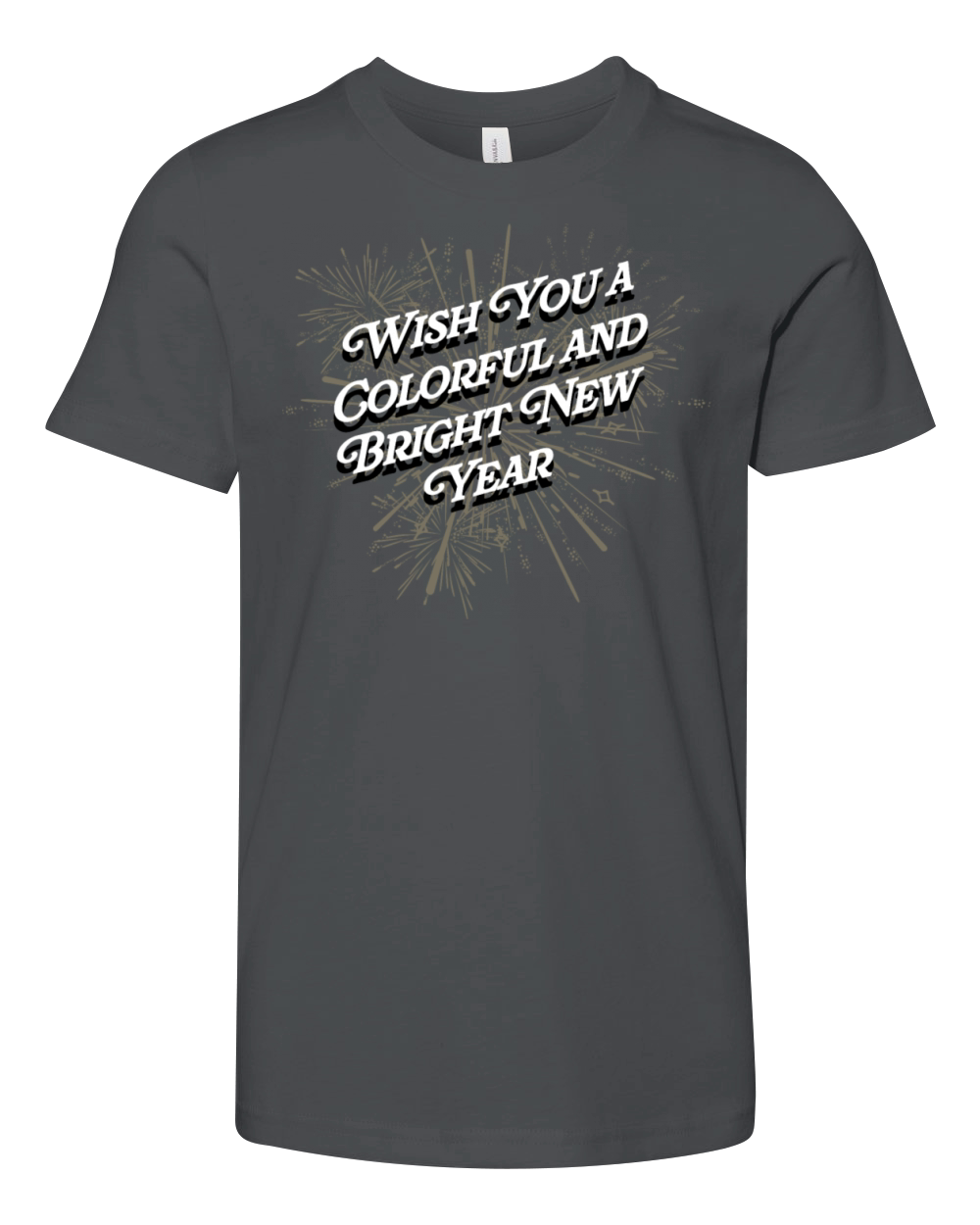 Wish You a Colorful and Bright New Year Positivity Youth Unisex Jersey Tee