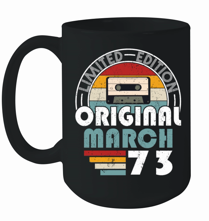 50th birthday march 1973 original 1973 Ceramic Mug