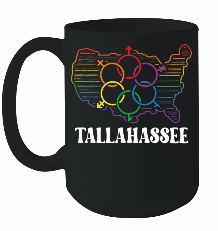 Tallahassee Pride Month Pride Flag LGBT Community Ceramic Mug