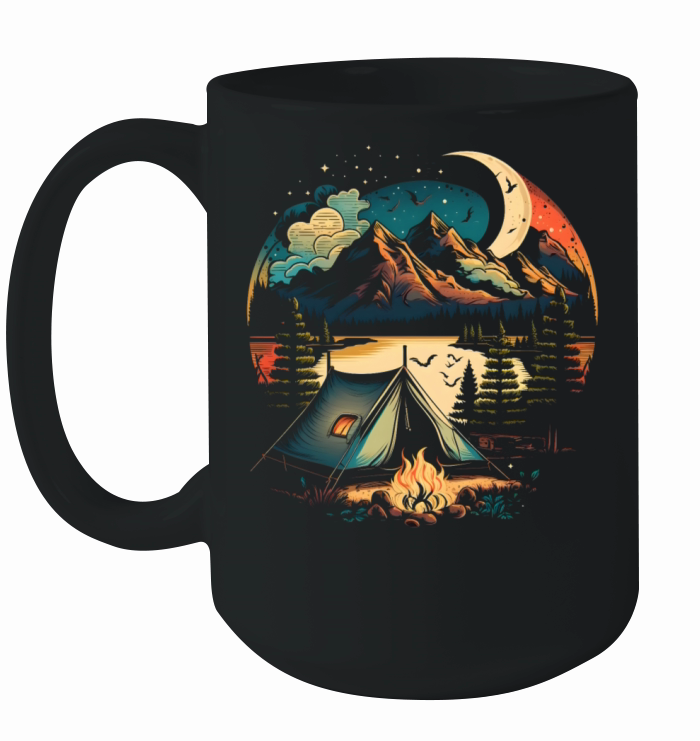 Wild Night Lighting Ceramic Mug