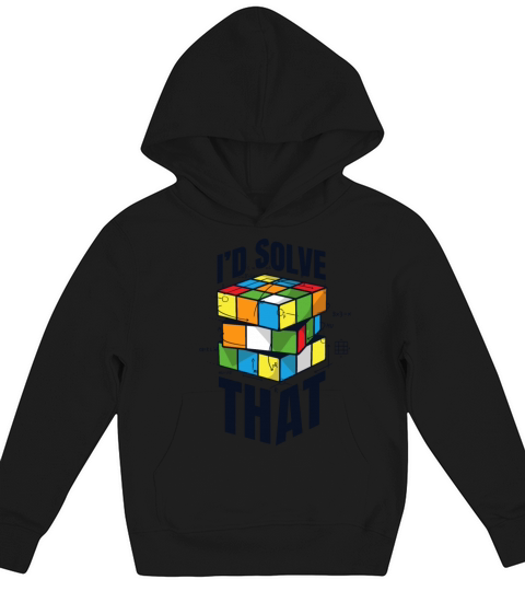 Id Solve That Speedsolving Speedcubing Cubing Kids Hoodie