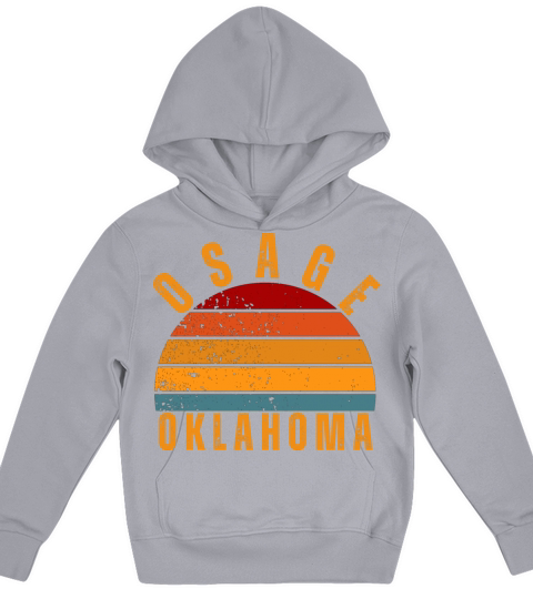 Osage Oklahoma Vintage Retro Kids Hoodie