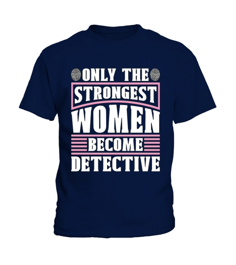 Detective Only The Strongest Women Fingerprints Kids T-Shirt