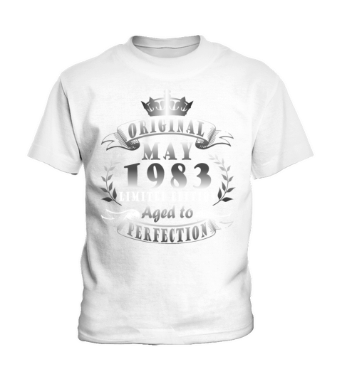 May vintage 1983 original 40th birthday gift Kids T-Shirt