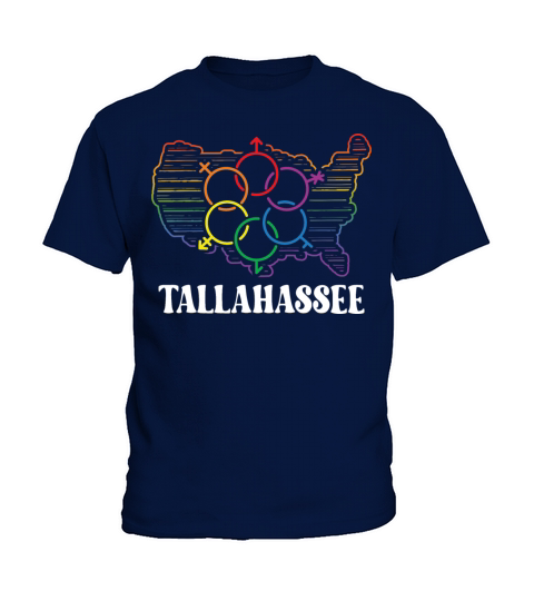 Tallahassee Pride Month Pride Flag LGBT Community Kids T-Shirt