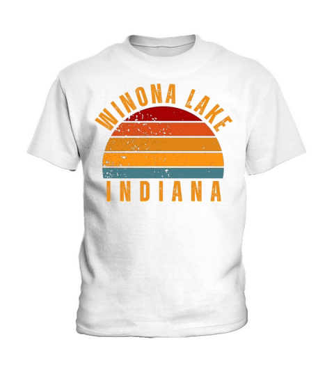 Winona Lake Indiana Vintage Retro Kids T-Shirt