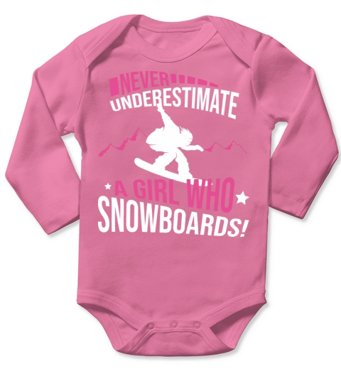 Snowboard Outfit For A Extreme Sports Lover Long Sleeve Baby One-Piece