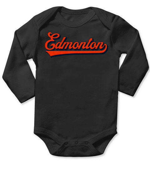 Vintage Edmonton Long Sleeve Baby One-Piece