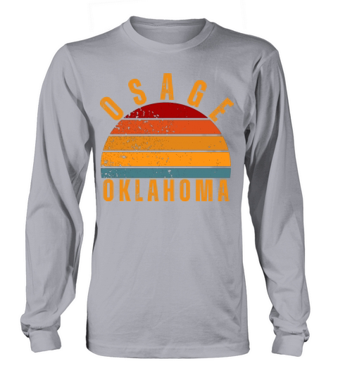 Osage Oklahoma Vintage Retro Long sleeved Unisex