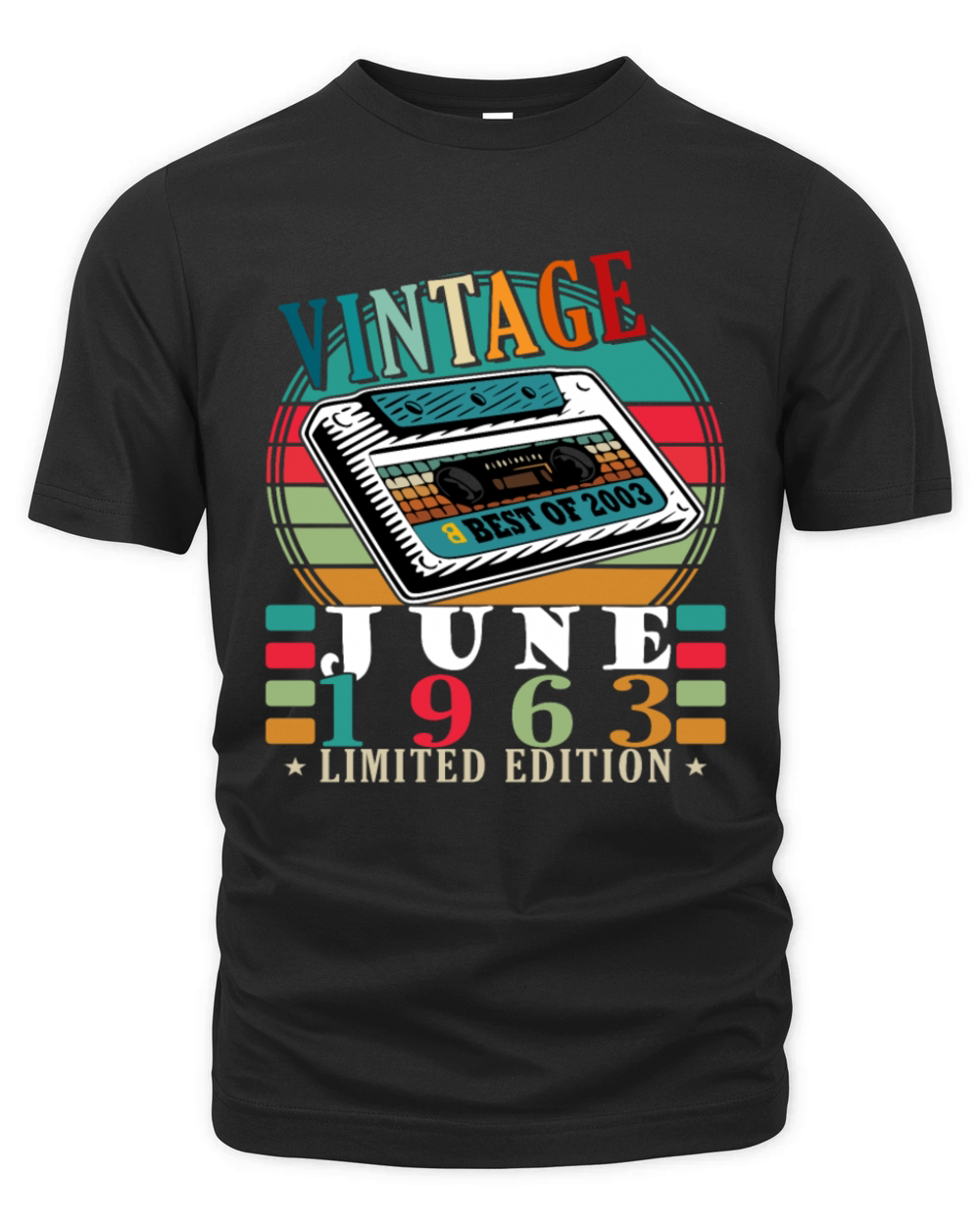 60th Birthday Vintage June 1963 Made in 1963 Organic Unisex T-shirt