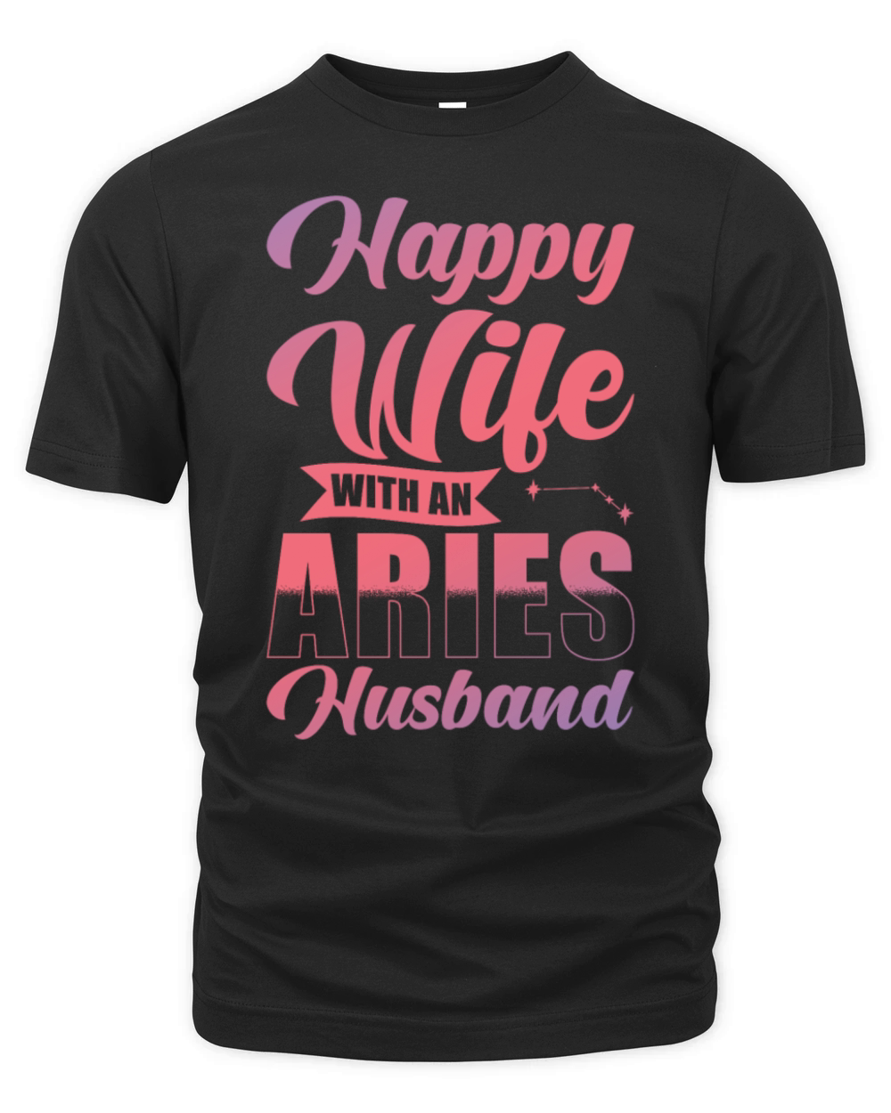 Aries Zodiac Happy Wife with a Aries Husband Organic Unisex T-shirt