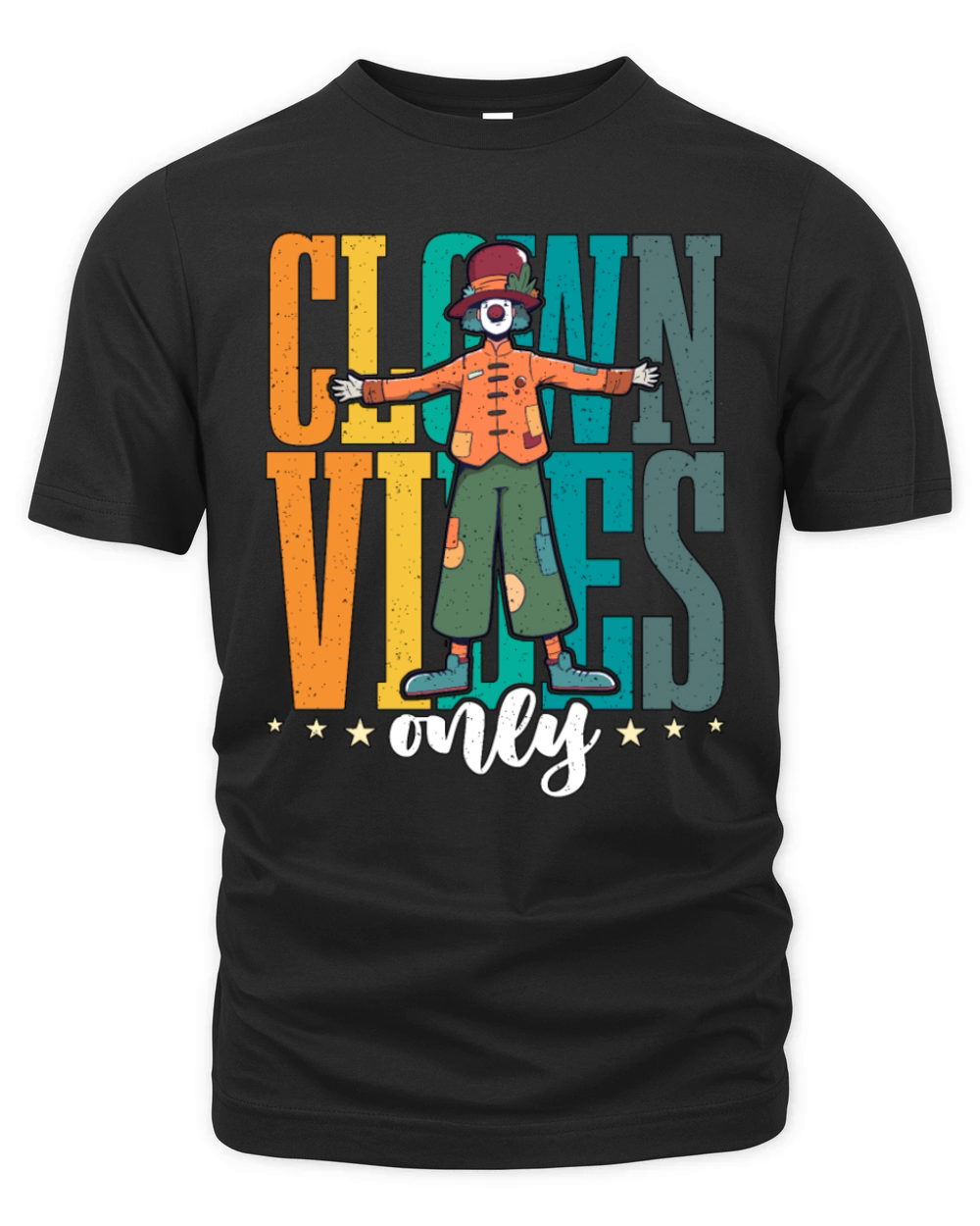 Circus Clown Vibes Only Circus Performer Juggling Organic Unisex T-shirt