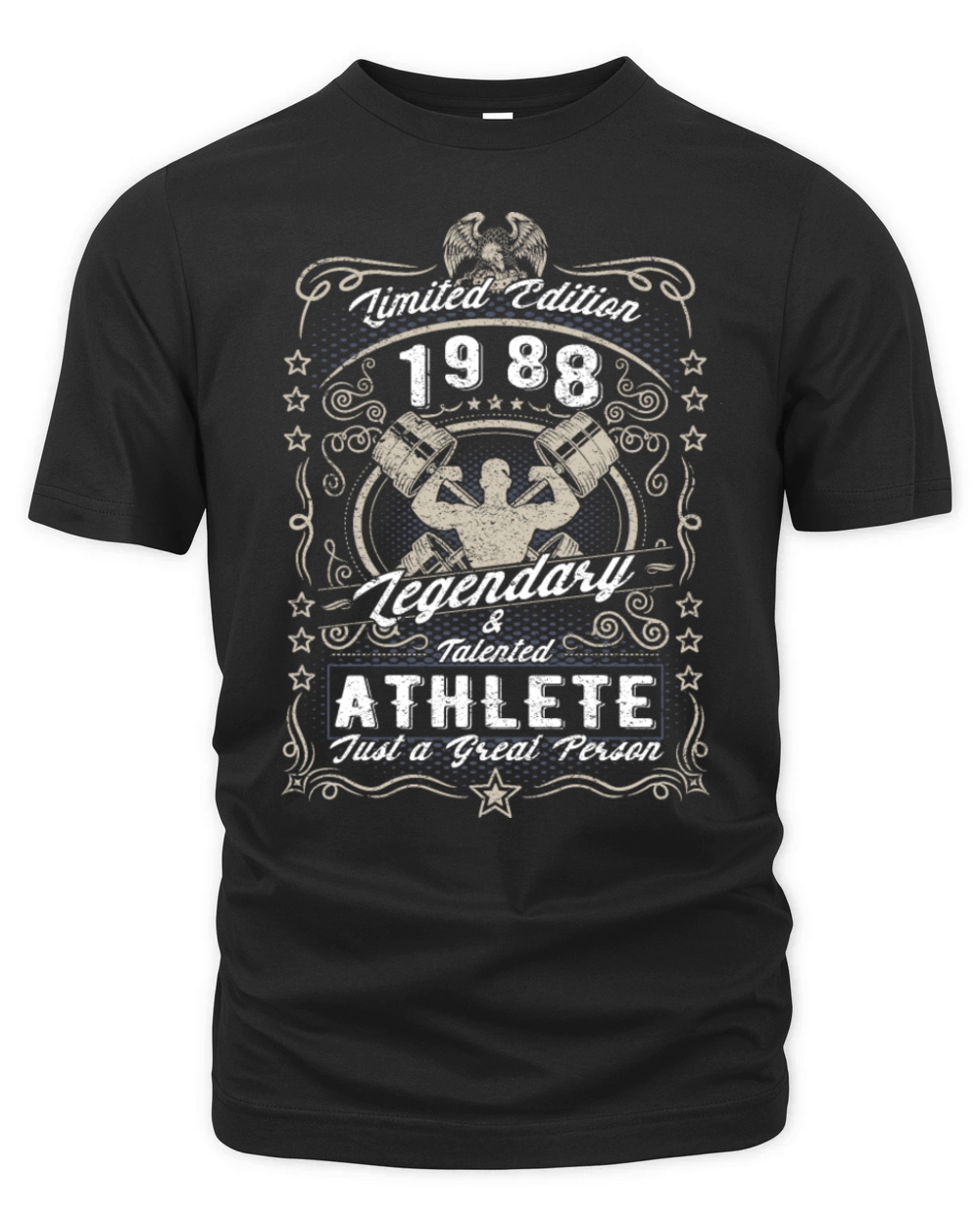 Vintage 1988 Fitness Birthday Gift Sport Hobby Organic Unisex T-shirt