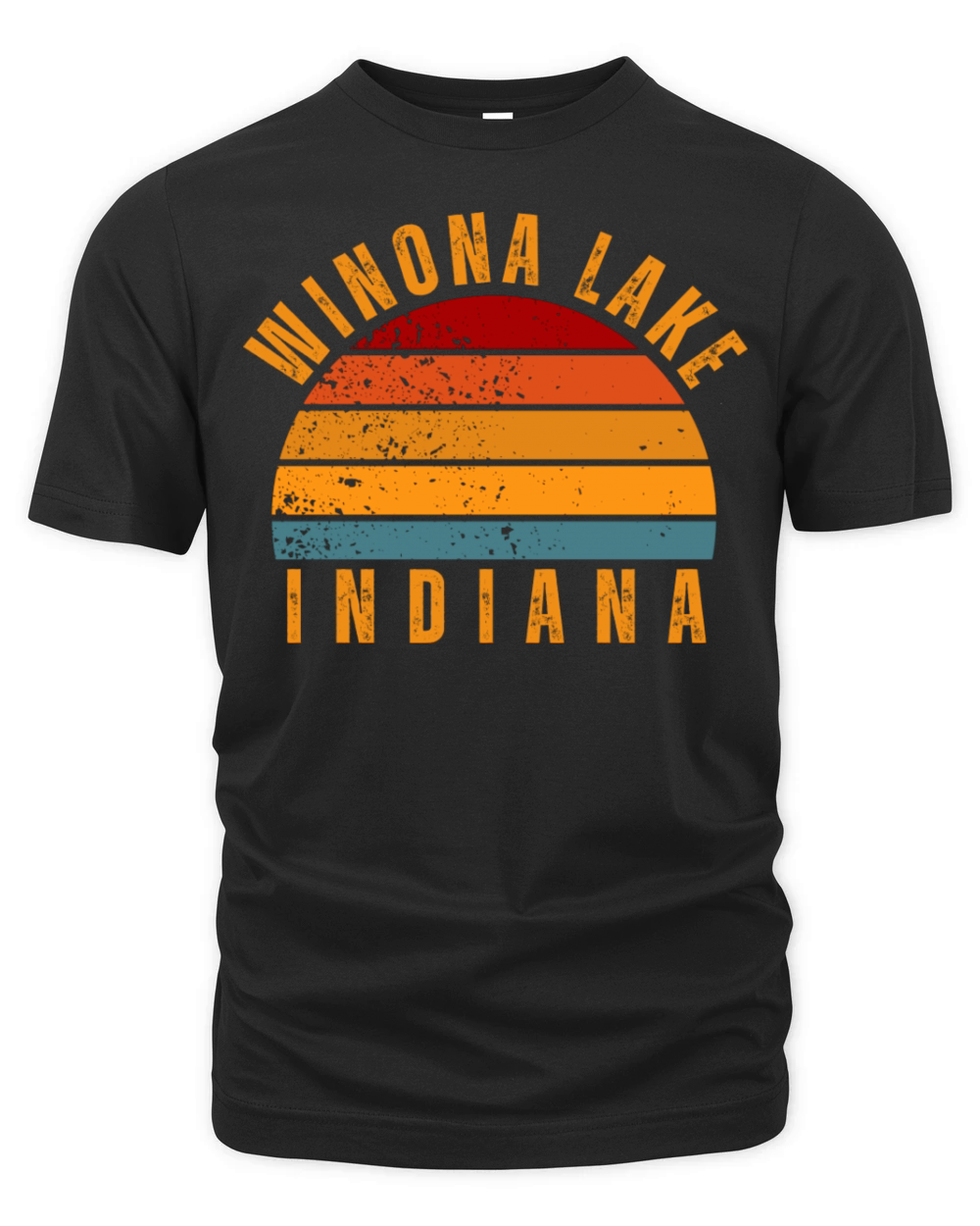 Winona Lake Indiana Vintage Retro Organic Unisex T-shirt