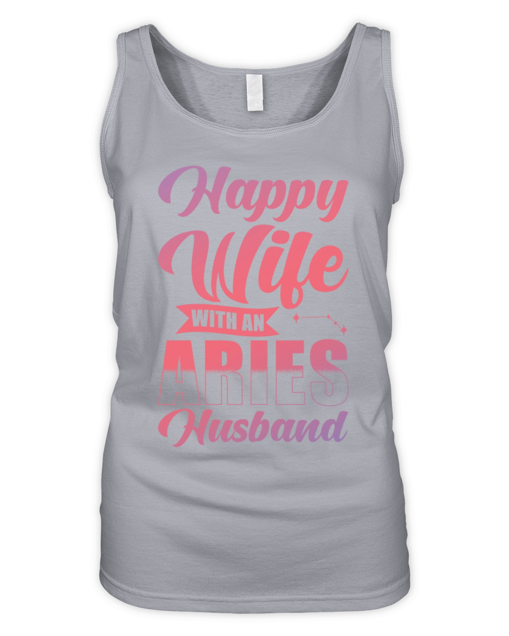 Aries Zodiac Happy Wife with a Aries Husband Organic Women's Tank Top