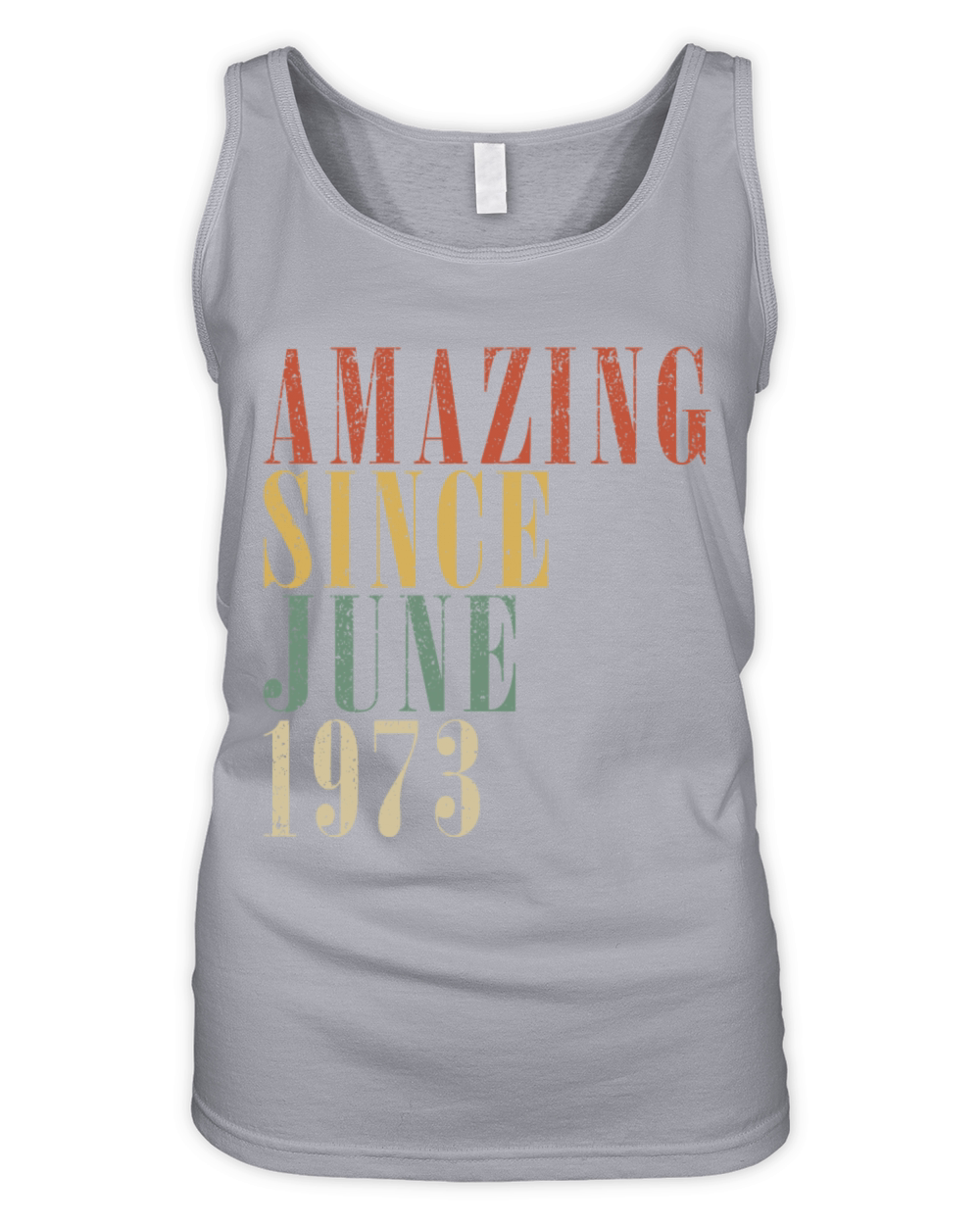 June 1973 Vintage Birthday Gift Organic Women's Tank Top