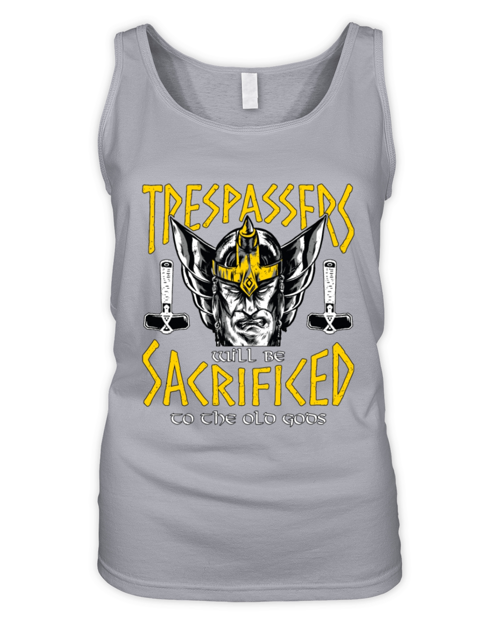 Norse Mythology Trespassers Will Be Mystic Runes Organic Women's Tank Top