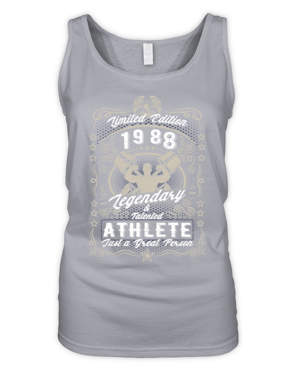 Vintage 1988 Fitness Birthday Gift Sport Hobby Organic Women's Tank Top