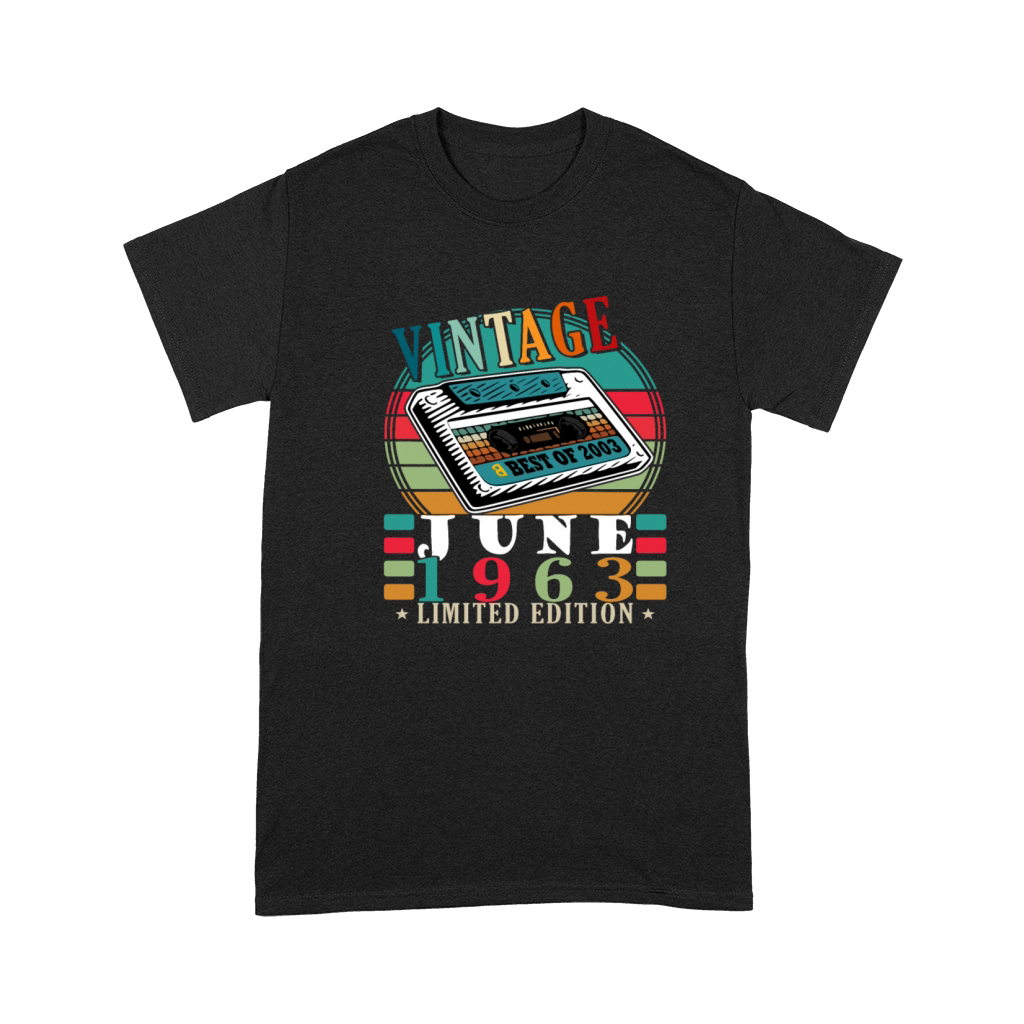 60th Birthday Vintage June 1963 Made in 1963 Premium T-shirt