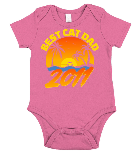 Best Cat Dad 2011 Fathers Day Gifts Short Sleeve Baby One-Piece