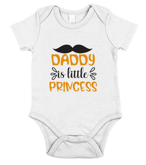 Daddy Is Little Princess Short Sleeve Baby One-Piece