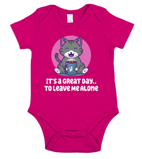 Great Day to Leave Me Alone Introvert Funny Antiso Short Sleeve Baby One-Piece