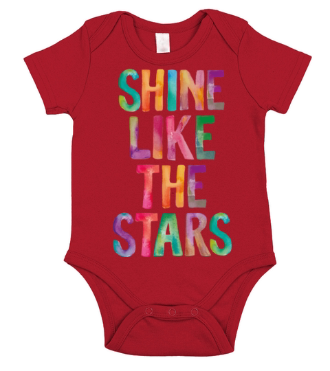 Shine Like The Stars Short Sleeve Baby One-Piece