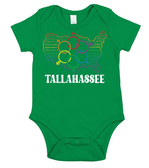 Tallahassee Pride Month Pride Flag LGBT Community Short Sleeve Baby One-Piece