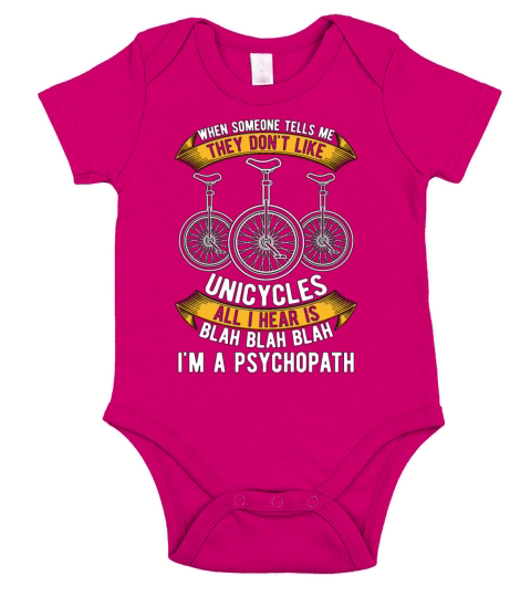 Unicycle When Someone Tells Me Cycling Unicyclist Short Sleeve Baby One-Piece