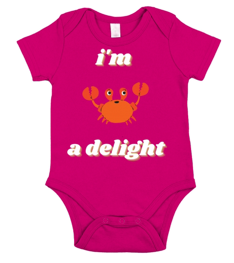Vintage im a Delight Funny Gift ideas Short Sleeve Baby One-Piece