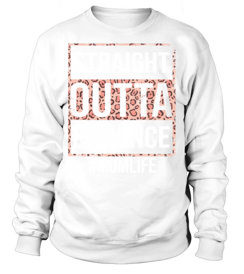 Leopard Plaid Straight Outta Patience Mom Life Sweatshirt Unisex