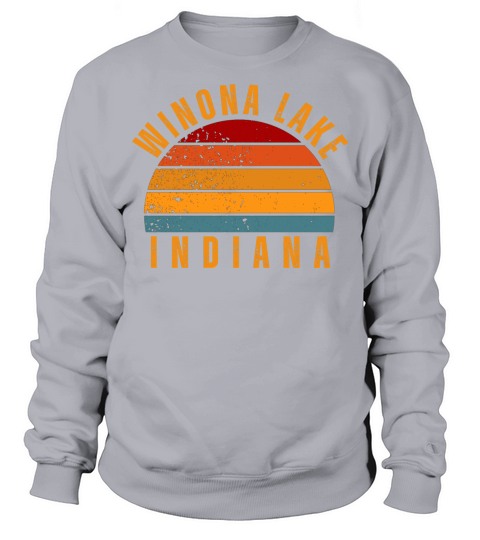 Winona Lake Indiana Vintage Retro Sweatshirt Unisex