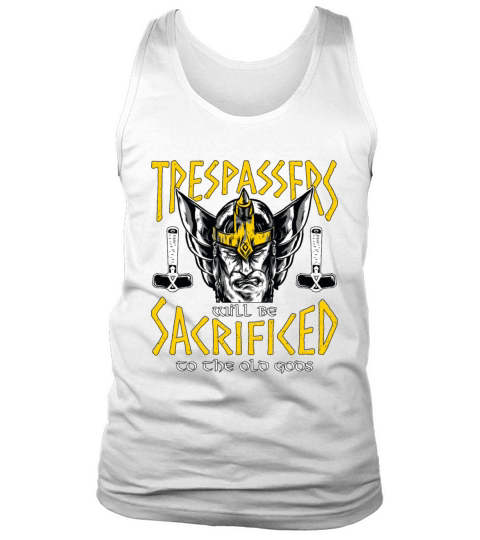 Norse Mythology Trespassers Will Be Mystic Runes Tank Top Unisex
