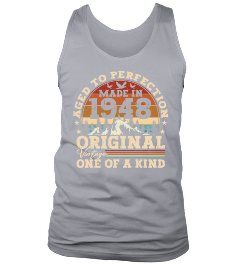 Vintage Birthday Gift Idea Original 1948 Tank Top Unisex