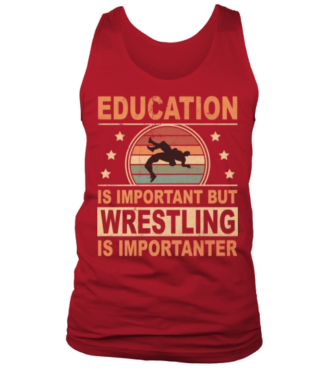 Wrestler Vintage School Important Wrestling More Tank Top Unisex