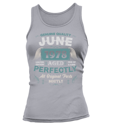June 1978 Vintage Birthday Present Tank top Woman