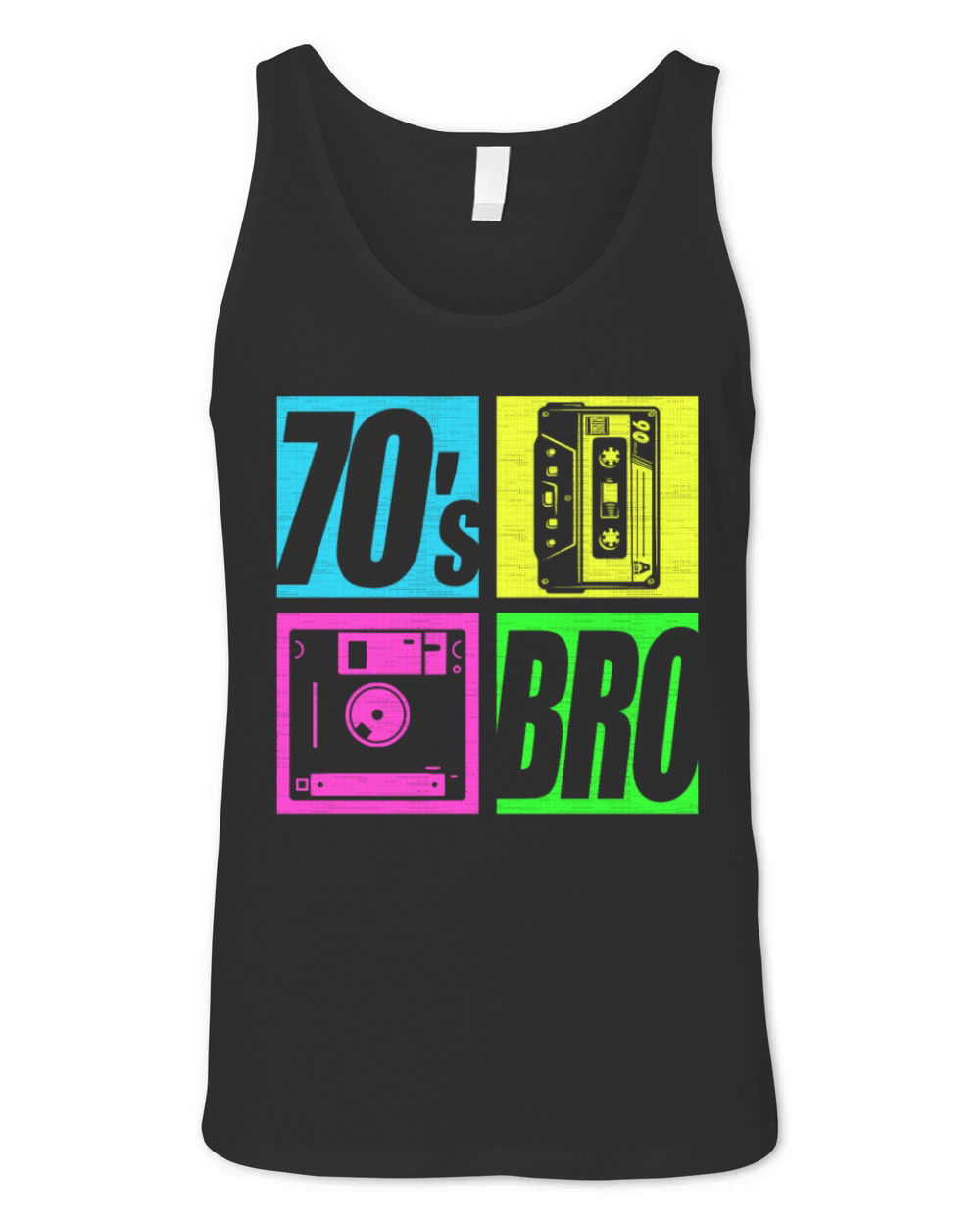 70s Bro 1970s Fashion 70 Theme Party Seventies Unisex Jersey Tank