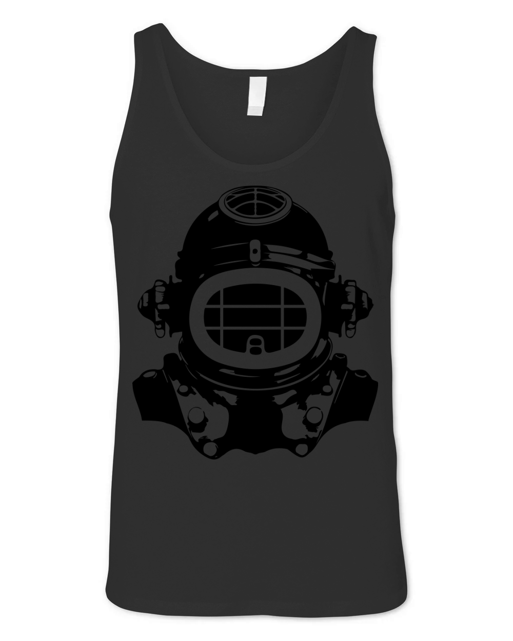 Diving helmet diving apnea vintage Unisex Jersey Tank