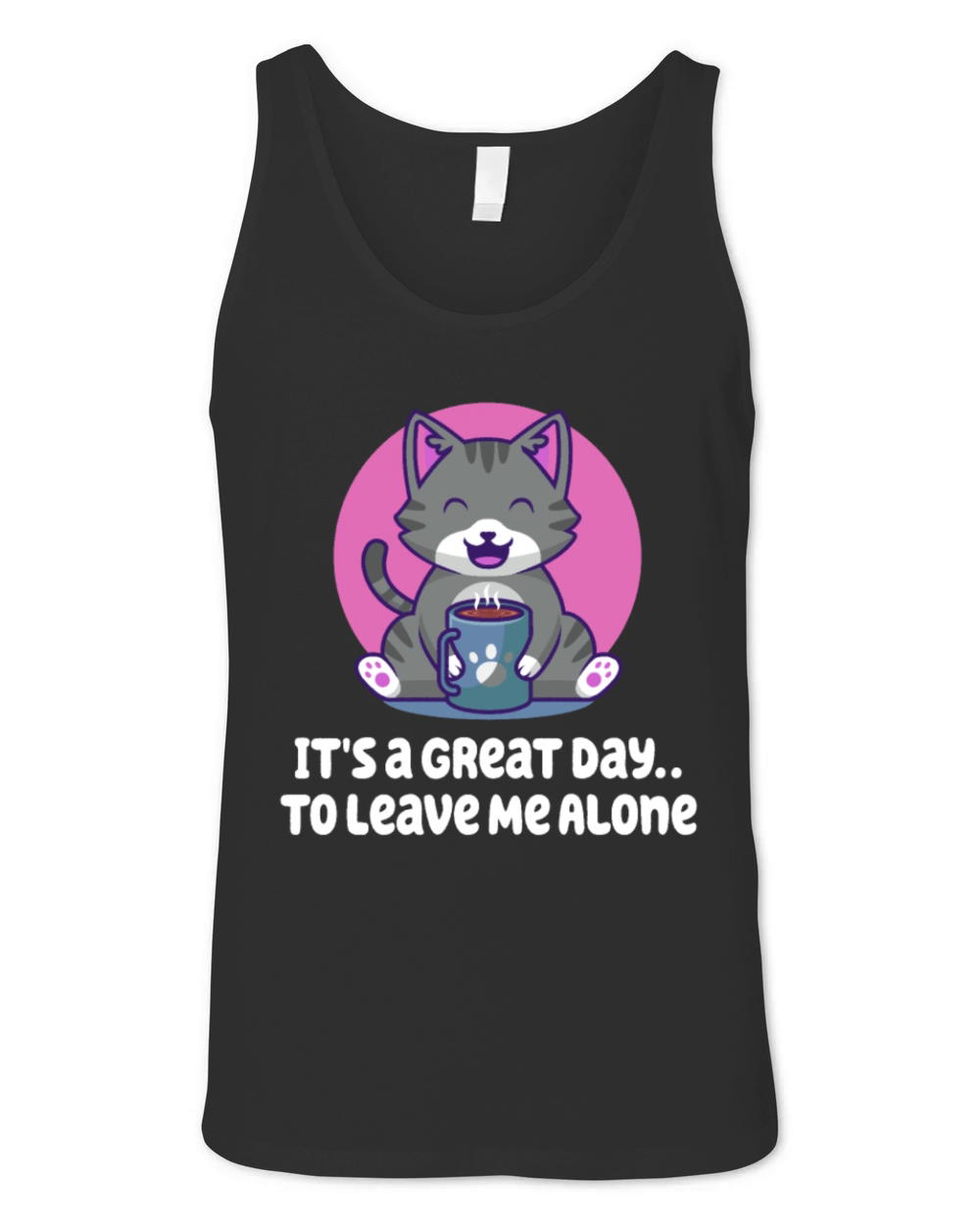 Great Day to Leave Me Alone Introvert Funny Antiso Unisex Jersey Tank