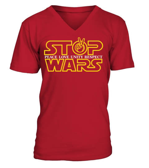 STOP WARS V-Neck T-shirt