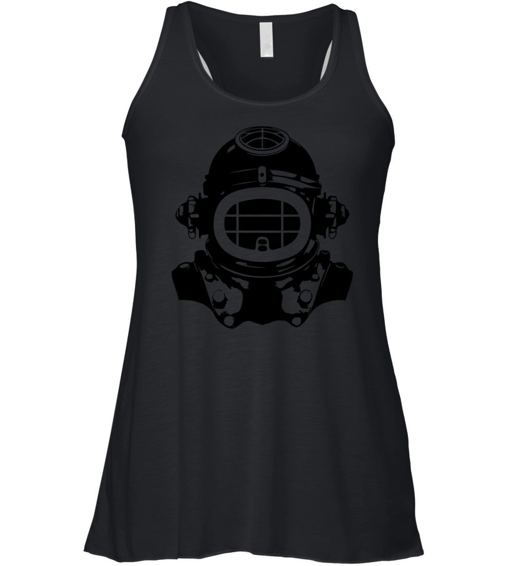 Diving helmet diving apnea vintage Women's Flowy Tank Top