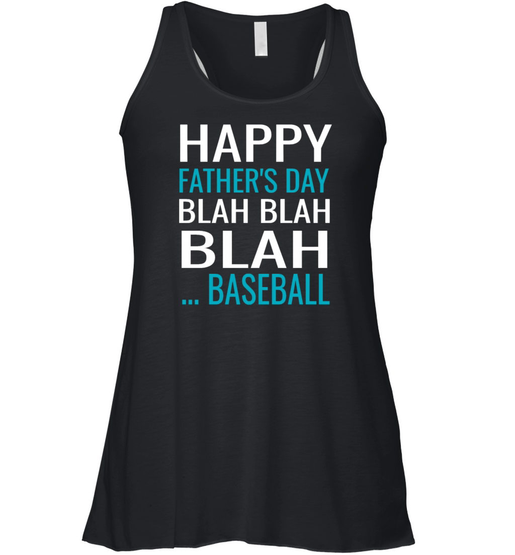 Father Baseball Happy Fathers Day Women's Flowy Tank Top